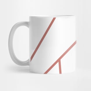 Copper and white geometric background Mug